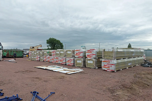 Новое складское здание с административно-бытовыми помещениями в деревне Разметелево Новое складское здание с административно-бытовыми помещениями в деревне Разметелево